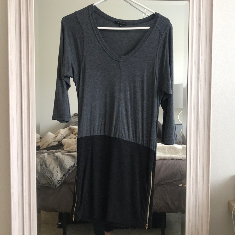 Black and grey, work dress